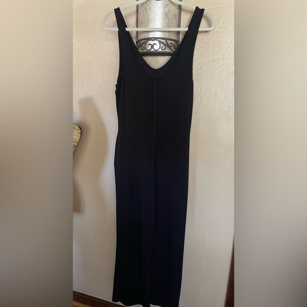 Mono B Classic Black baggy style jumpsuit size S two side pockets EUC